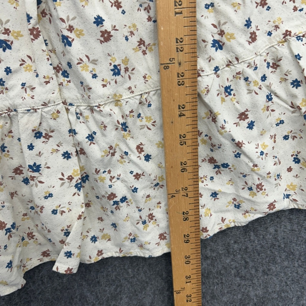 Uniqlo Dress Girls Short Sleeve 9-10 Years Floral Fall Prairie Cottage - Picture 6 of 8